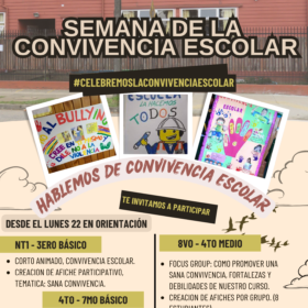 ¡Prepárate! Pronto viviremos la Semana de la Convivencia Escolar”